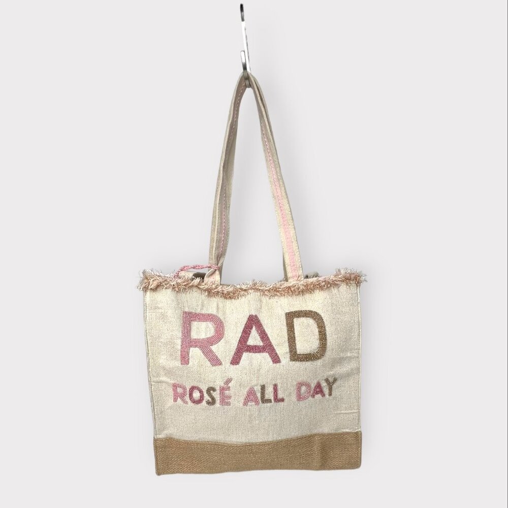 AMERICA & BEYOND Rose All Day Tote‎ Bag Summer Vacation Brunch